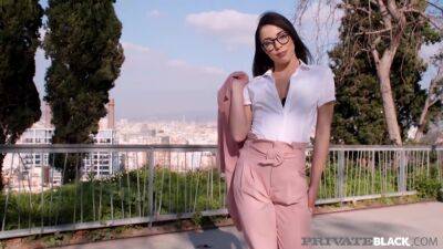 Anastasia Brokelyn - Dark Haired Hottie Takes Big Ebony Shaft! - Anastasia Brokelyn - upornia