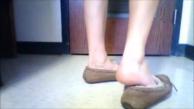 Old Moccasins Frieda Ann Foot Fetish - hclips