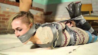 Duct Tape Gag And Hogtie - drtuber