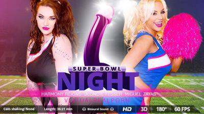 Blondie Fesser - Miguel Zayas - Harmony Reigns - Super Bowl night - txxx.com - Britain