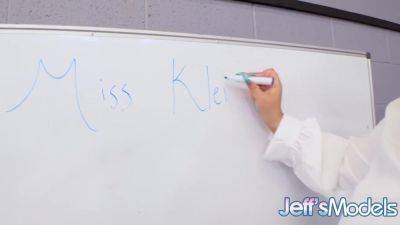 Horny BBW Teacher Chloe Klein Rides a Big Rubber Cock - hotmovs.com