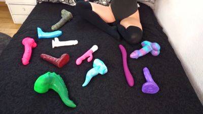 Julia De-Lucia - Julia de Lucia & Romana Romanian's solo play with dildos & toys will make you cum hard! - sexu.com - Spain - Romania