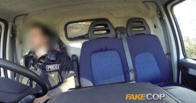 Zara DuRose - Zara Durose, a hot ginger, gets drilled hard in a cop's van - sexu.com - Britain