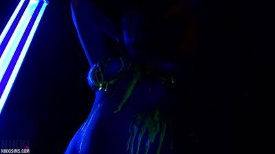 Nikki - Nikki Black Light Pony Video - hotmovs.com