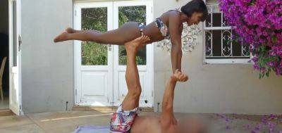 Black Beauty - African Sex Trip - Natural Black Beauty Outdoor Interracial Yoga Sex - inxxx.com