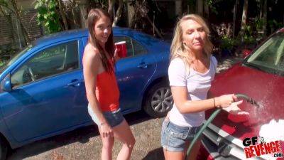 Car Wash Cuties - RealityKings with Aaron Wilcoxxx, Kiara Knight, Maddison Hardy - hotmovs.com