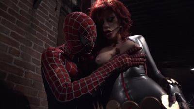 Brooklyn Lee - Xander Corvus - Aroused redhead feels Spiderman's endless dick tearing her pussy apart - hellporno.com